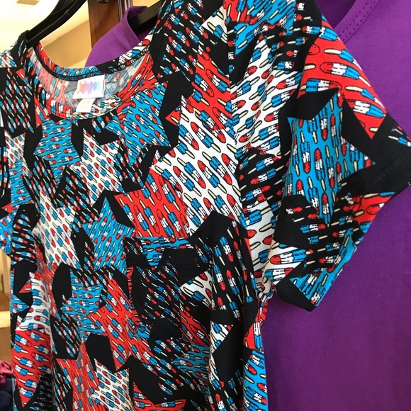 LuLaRoe Bundle 3 Oversized T-shirts XXS-L - Picture 5 of 7